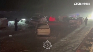 哈薩克暴風雨釀禍　一天內逾百車相繼連環撞