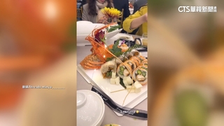 南部辦桌新巧思吸睛　龍蝦壽司裝盒點燈「像拆禮」