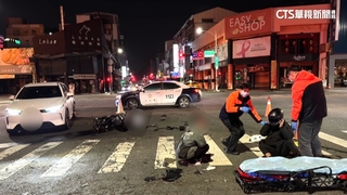 酒駕撞機車！　女乘客躺擋風玻璃　路人合逮肇逃駕駛