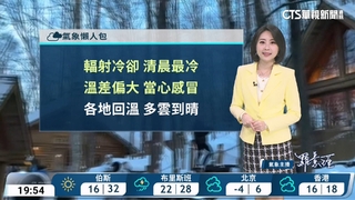 大陸冷氣團影響注意保暖　沿海風強浪大