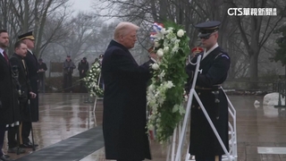 川普就職前「MAGA」造勢　與范斯訪阿靈頓公墓