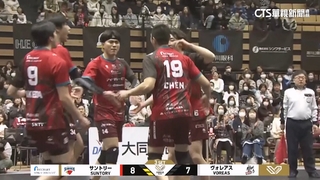 日本排球SV聯賽　陳建禎.張育陞強力扣殺登「嗨賴」