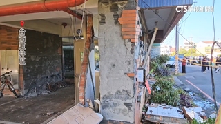 台南傾倒危機！玉井「文化大廈」梁歪水泥剝落　急撤26戶