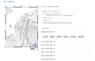 餘震不斷！今晨5起顯著有感地震　最大規模4.8