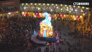 南投燈會開幕　13米主燈.8米貓貓蟲副燈　璀璨吸引民眾