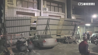 女兒牆遇強震倒塌砸屋簷擋去路　住戶脫困餘悸猶存