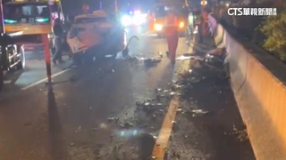 轎車停國道內側沒警示害「4車撞」　休旅女乘客重傷亡