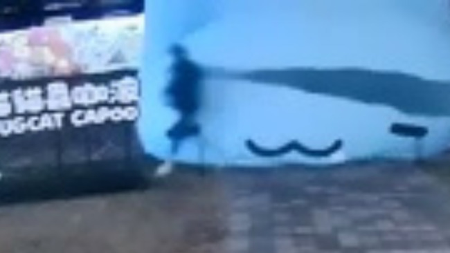 行兇畫面曝　台中咖波巨大氣偶遭人「暗殺」　警方已掌握嫌疑人士 | 華視新聞