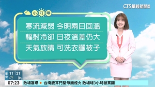 今明各地晴朗穩定　週三元宵變天全台轉溼冷
