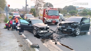 左轉車Y字路口與酒駕車相撞　駕駛骨折送醫