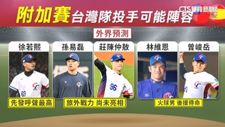 旅外孫易磊.莊陳仲敖尚未亮相　台西附加賽可望登板