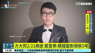 方大同221病逝　賦音樂：積極面對頑疾5年