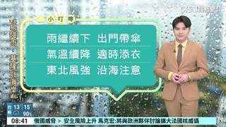 大陸冷氣團今南下　今明兩天最冷週末回溫