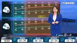 大陸冷氣團影響天冷　華南雲雨區東移易雨