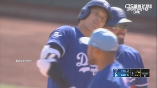 大谷手感火燙燙　首局首打席就敲長打