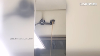 水上樂園？　教室突噴水柱　校方：舊管線積水外流非破管