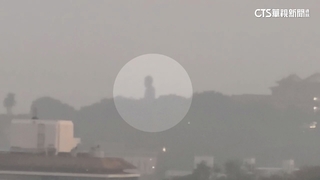 彰化境內空污紅色警戒！　八卦山大佛慘變「灰佛」