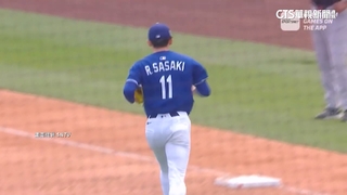 熱身賽首度擔任先發投手　佐佐木朗希4局無失分