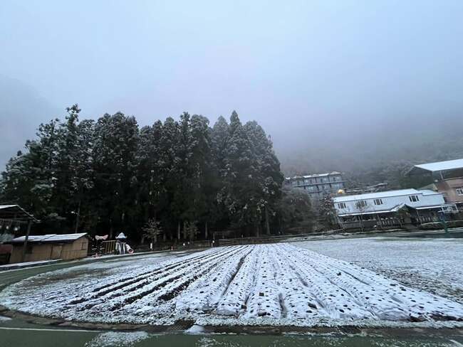 冷氣團發威!新竹尖石鄉下雪 新光國小、司馬庫斯分校停班課一天 | 華視新聞