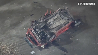 又是酒駕！　轎車衝破麻園頭溪護欄　墜9米深溝渠