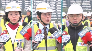 新北百里侯戰開打？　「昌.楷.蘇」同場考察淡江大橋