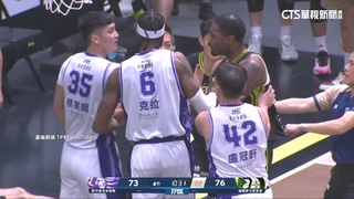 TPBL爆衝！　貝奇.蔡宸綱夾手.揮拳　蔣淯安踏入場遭驅逐