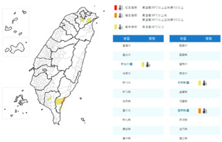台東午後焚風「恐飆38度極端高溫」　今年首亮橙色燈號