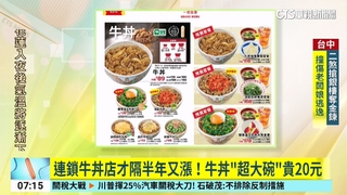 連鎖牛丼店才隔半年又漲！牛丼「超大碗」貴20元