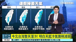 水氣逐漸減少！大陸冷氣團持續影響　各地早晚仍冷