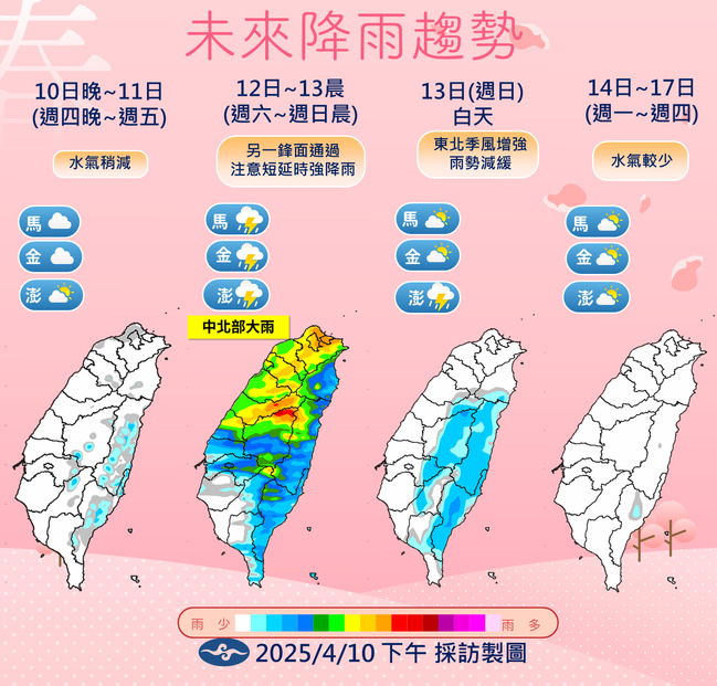 週末鋒面通過及東北季風增強　未來一週氣溫、降雨趨勢一次看 | 華視新聞