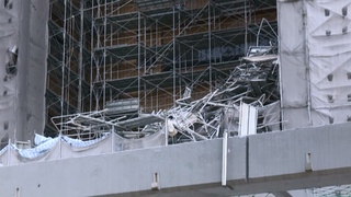 台大醫院施工鷹架倒塌1移工失聯　北市勞檢處：堆太多物料超過荷重限制