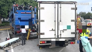 恍神肇禍？西螺服務區「連撞2車」　駕駛一度夾困