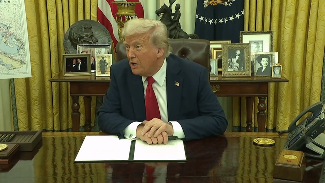 川普嗆中國「活該」！　稱「他們會自己吸收145%關稅」 | 華視新聞