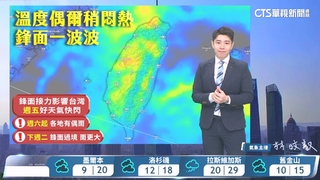 水氣增加　各地午後降雨機率增　山區留意較大雨勢