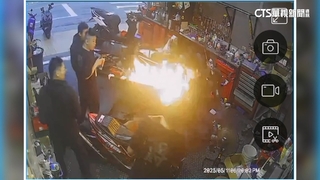 機車行學徒操作不慎　誤拿噴槍烘乾釀火勢