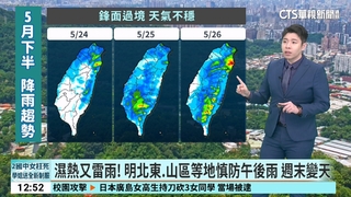 濕熱又雷雨！　明北東.山區等地慎防午後雨 週末變天