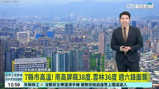 7縣市高溫！　南高屏飆38度.雲林36度 週六鋒面襲