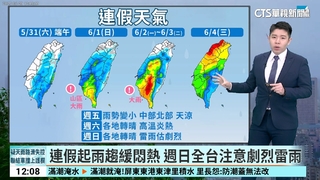 今梅雨鋒面來襲！　全台慎防短延時強降雨.雷擊