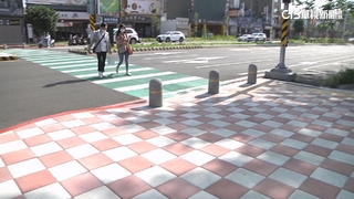 Z字形斑馬線.偏心左轉道　苗栗中央路「違規減半」