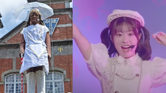 建中蔣公銅像化身「Ruby蔣」　學生設計理念曝光引熱議 | 華視新聞