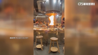 知名日式漢堡排「紅到發爐」　熊熊大火嚇壞客人
