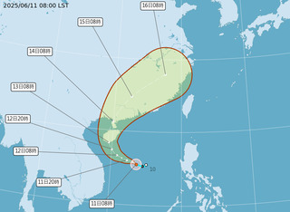 輕颱「蝴蝶」生成！最新路徑圖曝光　明起全台有雨