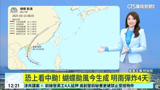 恐上看中颱！　蝴蝶颱風今生成 明雨彈炸4天