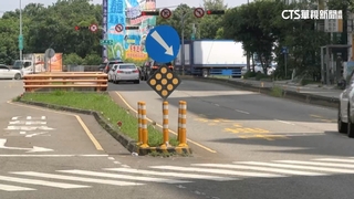 「最慘分隔島」常遭車撞！　台中向上路4個月333件車禍