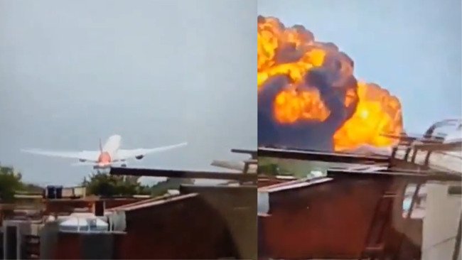 印度航空客機剛起飛傳墜毀　機上載242人、現場濃煙密布 | 華視新聞