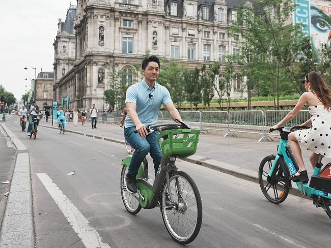 走入巴黎限行區體驗共享單車　蔣萬安取經盼打造「宜行宜居」友善城市 | 華視新聞