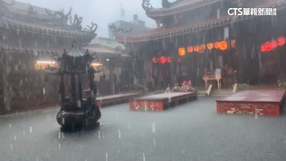 國家警報響！1小時雨135毫米　鹿港天后宮淹水