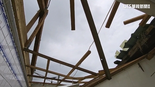 丹娜絲掀飛民宅屋頂　七旬婦嚇壞徹夜未眠