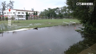 災後的嘉義...國中水淹操場難抽乾　高跟鞋教堂遊客稀疏