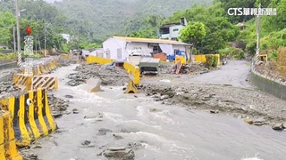 雨炸花蓮！　玉里多處積淹水　卓溪村現「土石瀑布」急撤村